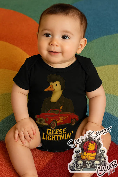 Geese Lightnin’ Baby Grow SadShirtClub