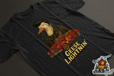 Geese Lightnin’ Retro Unisex Rock Tee SadShirtClub