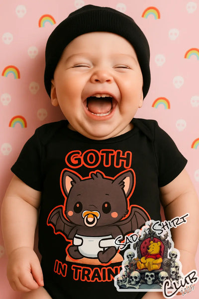 Goth In Training Unisex BabyGrow SadShirtClub