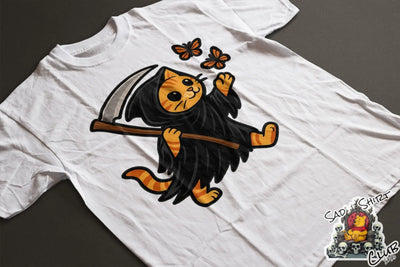 Grim Reapurr Cat Unisex T-Shirt – Cute But Deadly SadShirtClub