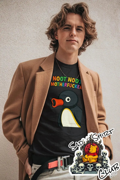 Noot Noot Motherfucker Tee – Rainbow Chaos Edition SadShirtClub