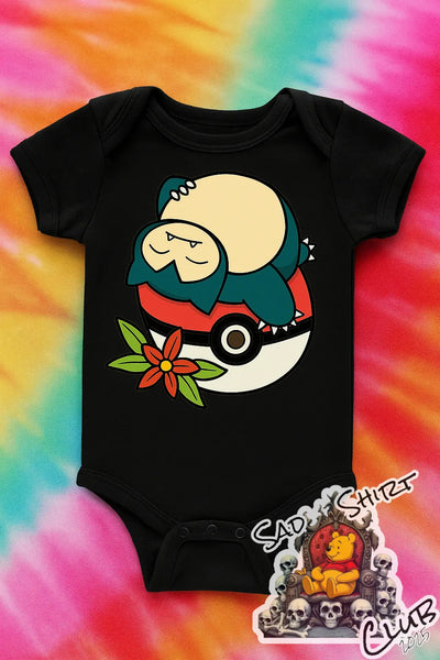 Snorlax Snooze Unisex BabyGrow SadShirtClub
