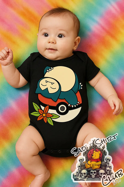Snorlax Snooze Unisex BabyGrow SadShirtClub