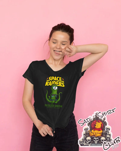 Space Raiders Alien Snack Attack Tee – Pickled Onion & Spicy Edition SadShirtClub