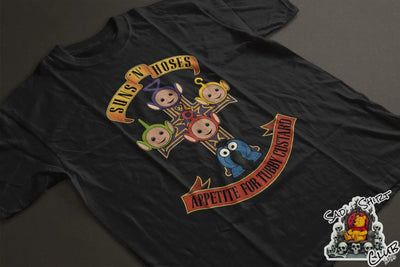 Suns ‘N’ Hoses: Appetite for Tubby Custard Tee SadShirtClub