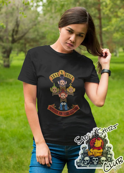 Suns ‘N’ Hoses: Appetite for Tubby Custard Tee SadShirtClub