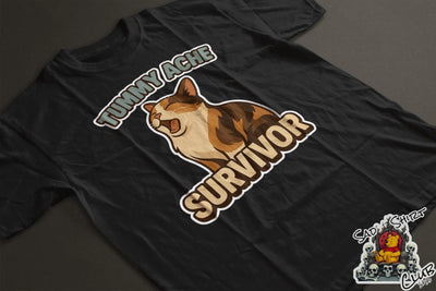 Tummy Ache Survivor: Cat-astrophe Edition - SadShirtClub SadShirtClub