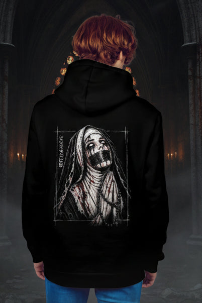 SILENCE – Heavy Gothic Nun Hoodie (Limited Drop)