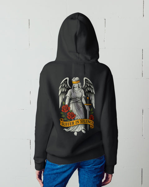 Suffer in Silence – Blindfolded Angel Sadcore Hoodie